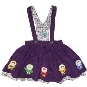 Little Bird Cord Suspender Skirt